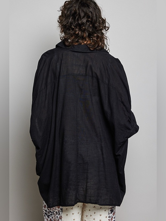 POL Button Down Half Dolman Sleeve Shirt - Picture 6 of 7